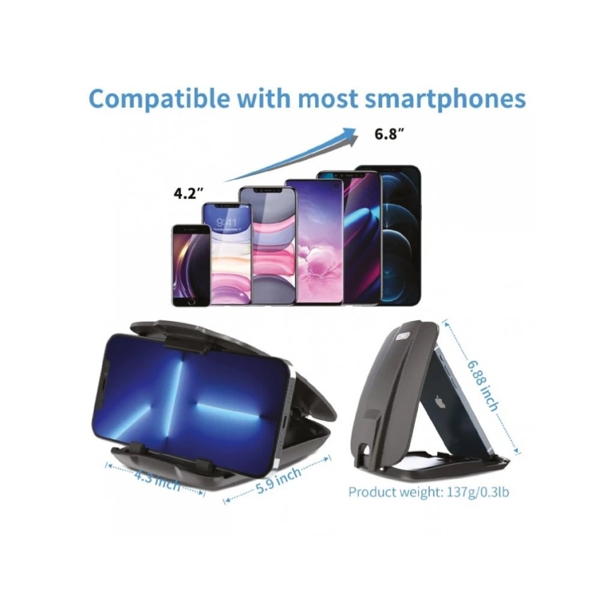 Winner Group - Telefonhållare för bil med sugpropp svart