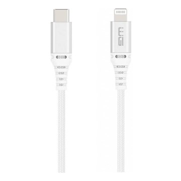 Winner Group - USB-kabel MFI Lightning / USB-C 1m vit