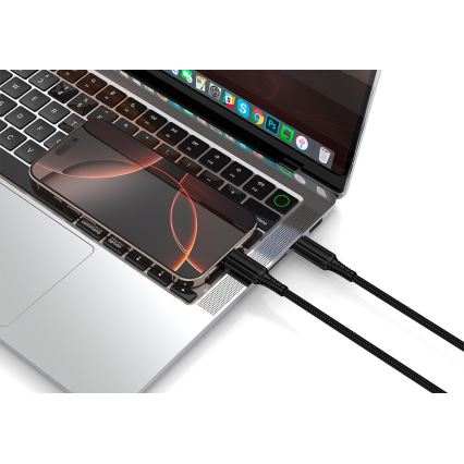 Winner Group - USB-kabel USB-C / USB-C 240W 1m svart