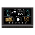 Winner Group - Väderstation med LCD färgdisplay och väckarklocka 5xAAA
