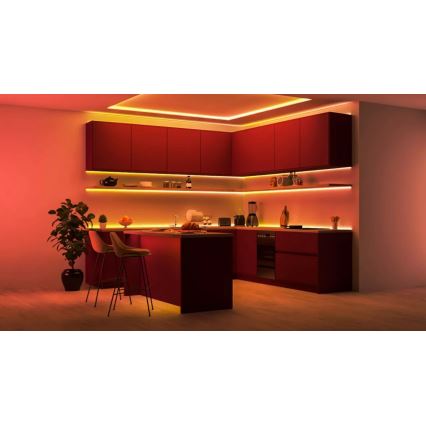 WiZ - dimbar LED RGBIC-remsa 4m LED/10,2W/5V 2700-6500K Wi-Fi