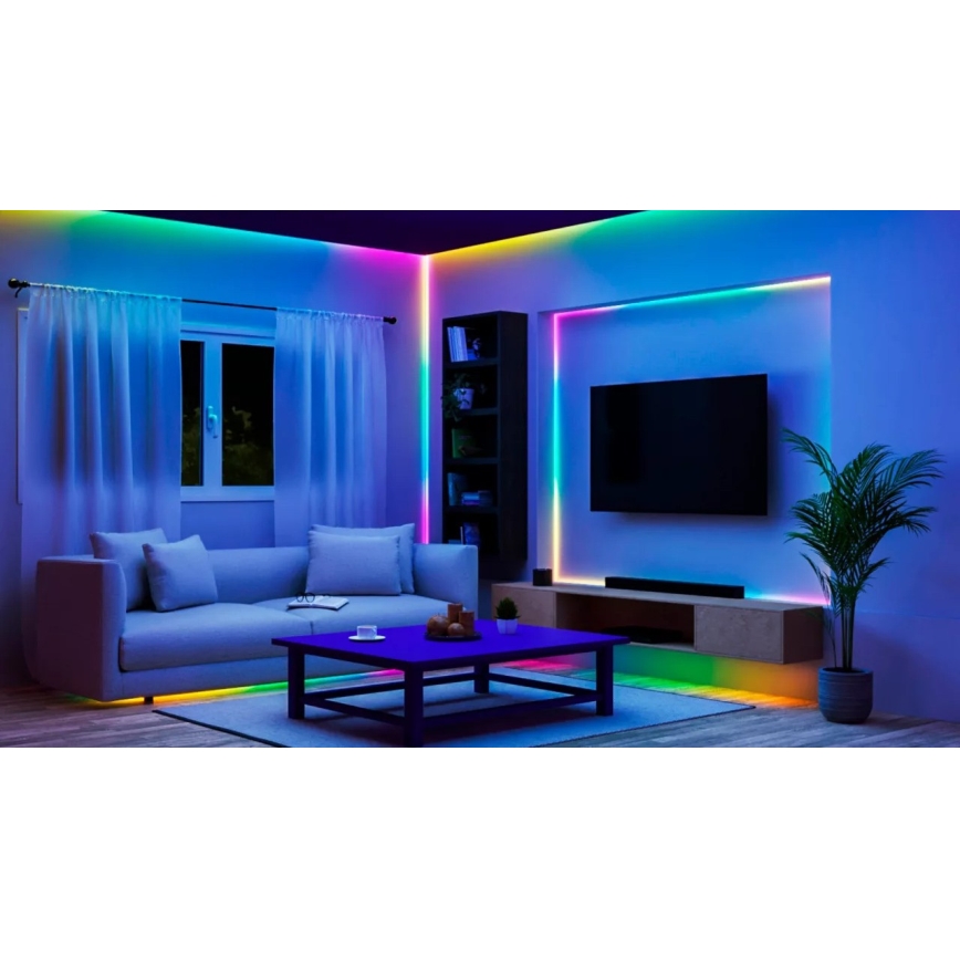 WiZ - dimbar LED RGBIC-remsa 4m LED/10,2W/5V 2700-6500K Wi-Fi