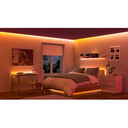 WiZ - dimbar LED RGBIC-remsa 4m LED/10,2W/5V 2700-6500K Wi-Fi