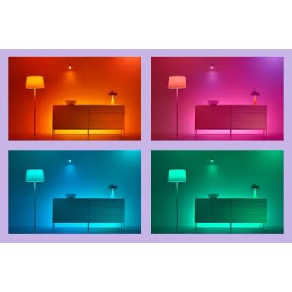 WiZ - dimbar LED RGBIC-remsa 4m LED/10,2W/5V 2700-6500K Wi-Fi