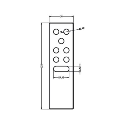 WiZ - Fjärrkontroll WIZMOTE 2xAAA Wi-Fi