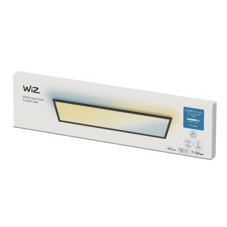 WiZ - LED Dimbar panel SUPERSLIM LED/36W/230V 2700-6500K Wi-Fi svart