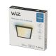 WiZ - LED Dimbar taklampa SUPERSLIM LED/12W/230V svart Wi-Fi