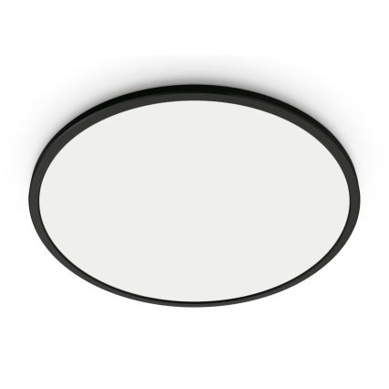 WiZ - LED Dimbar taklampa  SUPERSLIM LED/14W/230V 2700-6500K Wi-Fi svart