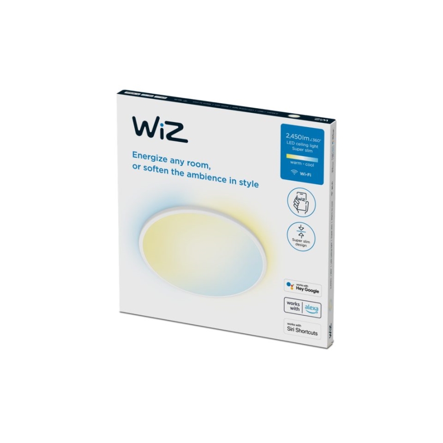 WiZ - LED Dimbar taklampa SUPERSLIM LED/22W/230V 2700-6500K Wi-Fi vit