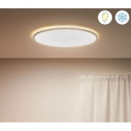 WiZ - LED Dimbar taklampa SUPERSLIM LED/32W/230V vit Wi-Fi