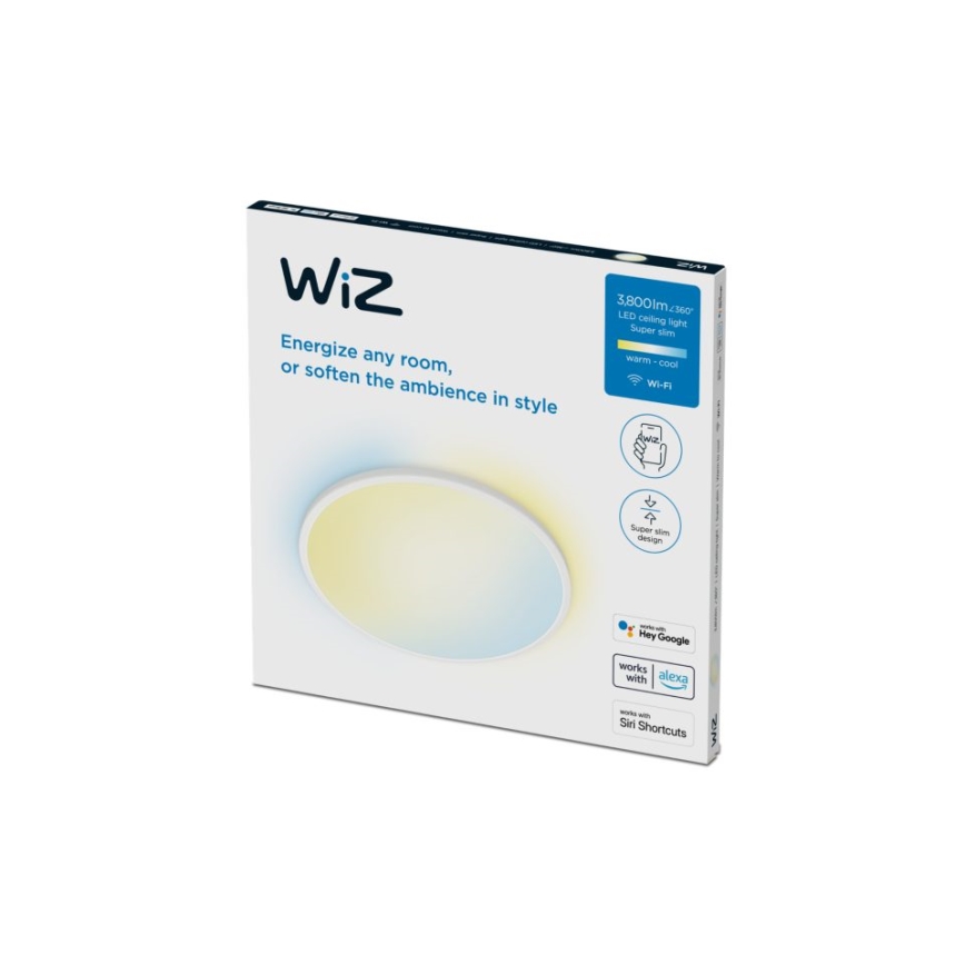 WiZ - LED Dimbar taklampa SUPERSLIM LED/32W/230V vit Wi-Fi