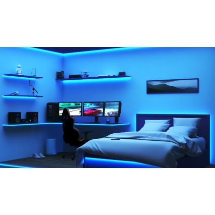 WiZ - LED RGB dimbar LED-remsa 10m LED/12W/230V Wi-Fi