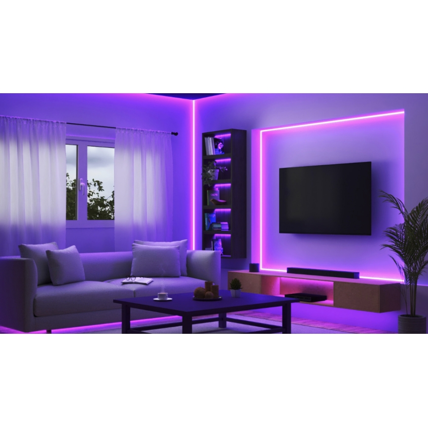 WiZ - LED RGB dimbar LED-remsa 10m LED/12W/230V Wi-Fi