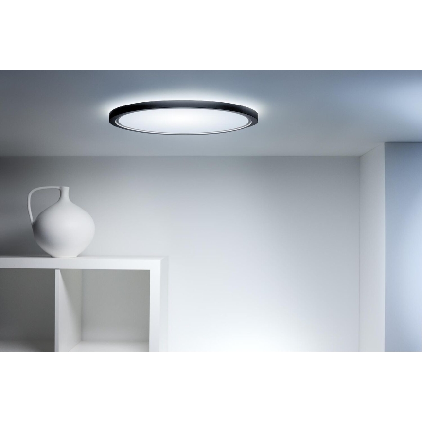 WiZ - LED RGB Dimbart taklampa SUPERSLIM LED/32W/230V 2700-6500K Wi-Fi svart