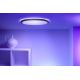 WiZ - LED RGB dimbar taklampa SUPERSLIM LED/22W/230V 2700-6500K Wi-Fi svart