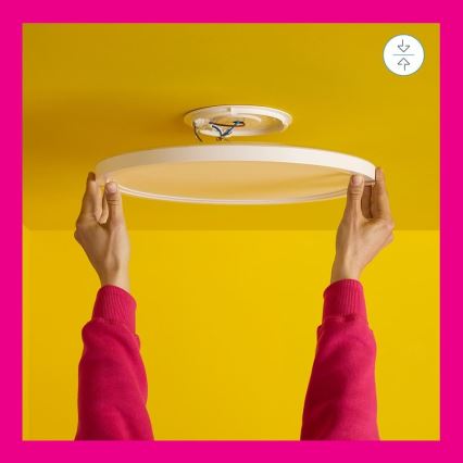 WiZ - LED RGB Dimbart taklampa SUPERSLIM LED/32W/230V 2700-6500K Wi-Fi vit