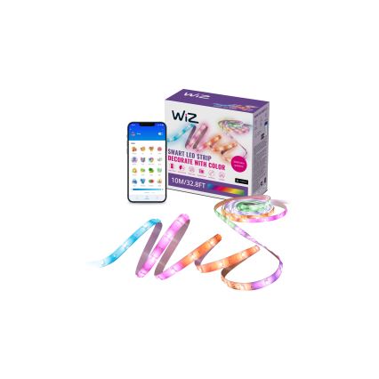 WiZ - LED RGBIC dimbar remsa 10m LED/21W/230V 2700-6500K Wi-Fi