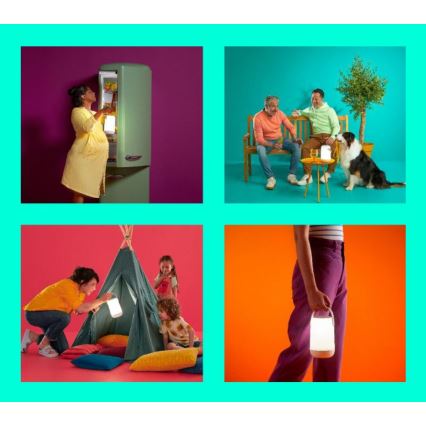 WiZ - LED RGBW dimbar bärbar lampa MOBILE LED/13,5W/5V 2200-6500K Wi-Fi 1800 mAh