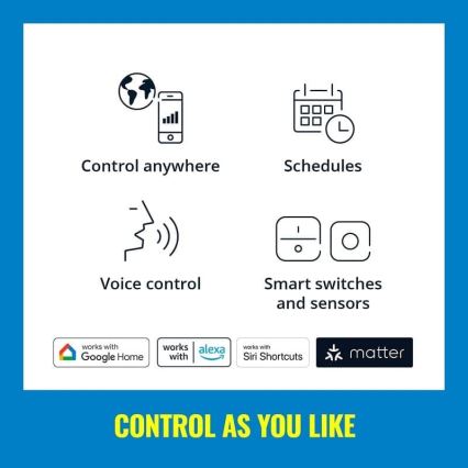 WiZ - LED RGBW dimbar remsa 3m LED/24W/230V 2700-5000K Wi-Fi