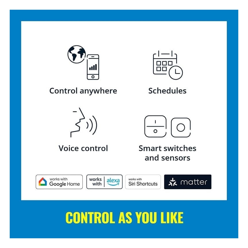 WiZ - LED RGBW dimbar remsa 3m LED/24W/230V 2700-5000K Wi-Fi