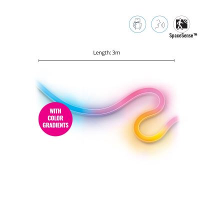 WiZ - LED RGBW dimbar remsa 3m LED/24W/230V 2700-5000K Wi-Fi