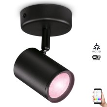 WiZ - LED RGBW Dimbar spotlight IMAGEO 1xGU10/4,9W/230V CRI 90 Wi-Fi svart