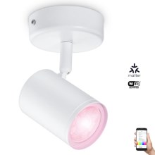 WiZ - LED RGBW Dimbar spotlight IMAGEO 1xGU10/4,9W/230V CRI 90 Wi-Fi vit