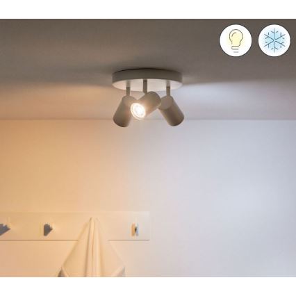WiZ - LED RGBW dimbar spotlight IMAGEO 3xGU10/4,9W/230V 2200-6500K Wi-Fi CRI 90 vit