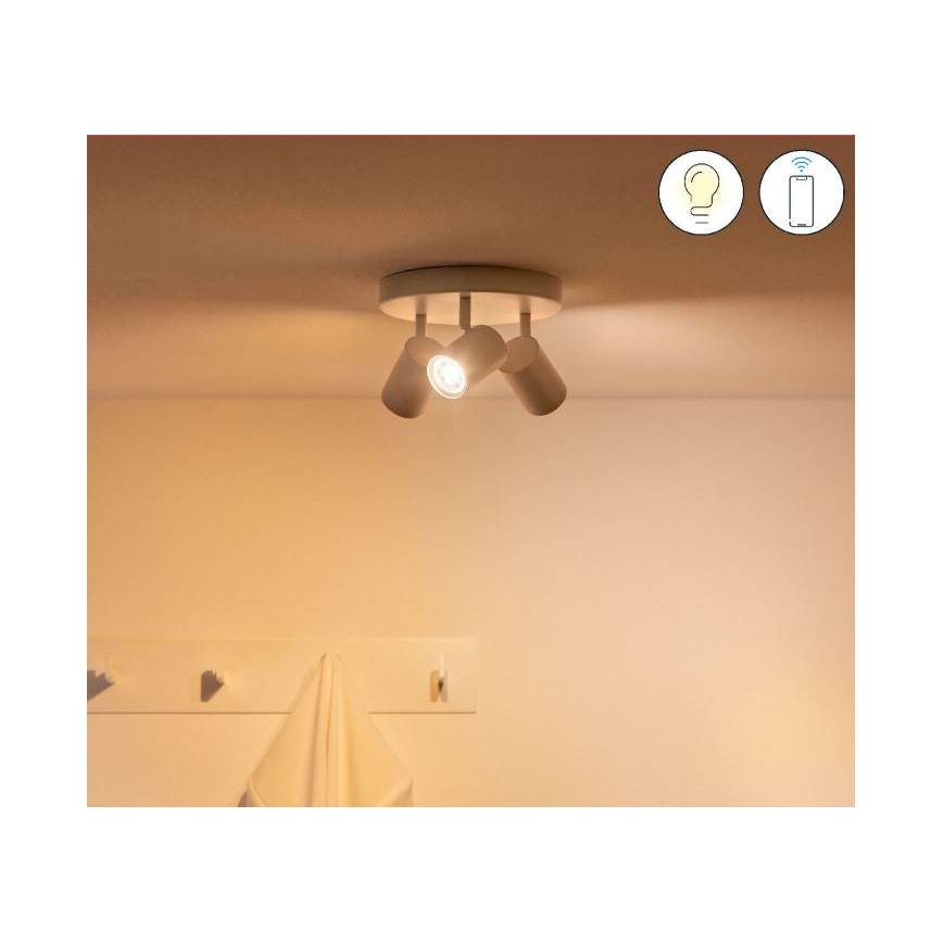 WiZ - LED RGBW dimbar spotlight IMAGEO 3xGU10/4,9W/230V 2200-6500K Wi-Fi CRI 90 vit