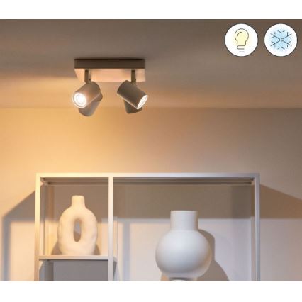 WiZ - LED RGBW dimbar spotlight IMAGEO 4xGU10/4,9W/230V 2200-6500K Wi-Fi CRI 90 vit