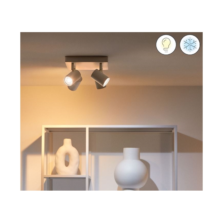 WiZ - LED RGBW dimbar spotlight IMAGEO 4xGU10/4,9W/230V 2200-6500K Wi-Fi CRI 90 vit