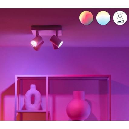WiZ - LED RGBW dimbar spotlight IMAGEO 4xGU10/4,9W/230V 2200-6500K Wi-Fi CRI 90 vit