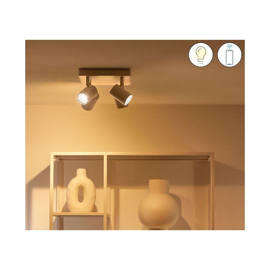 WiZ - LED RGBW dimbar spotlight IMAGEO 4xGU10/4,9W/230V 2200-6500K Wi-Fi CRI 90 vit