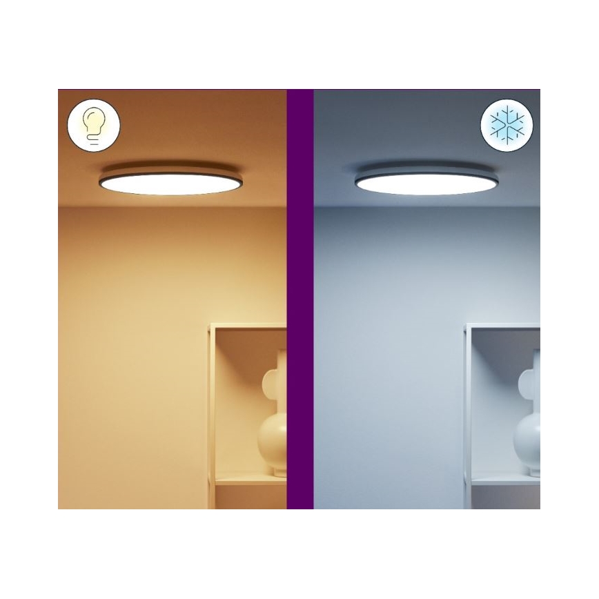 WiZ - LED RGBW Dimbar taklampa RUNE LED/21W/230V 2200-6500K Wi-Fi svart