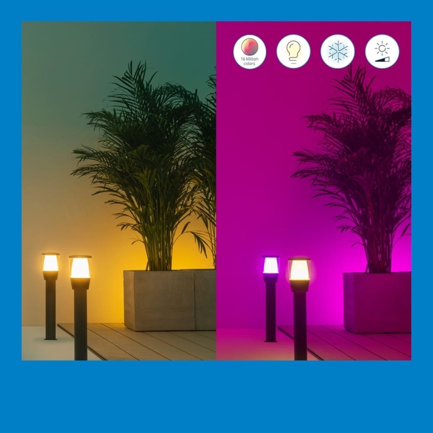 WiZ - LED RGBW dimbar utomhuslampa ELPAS LED/4,8W/12/230V 2700-5000K IP65 Wi-Fi