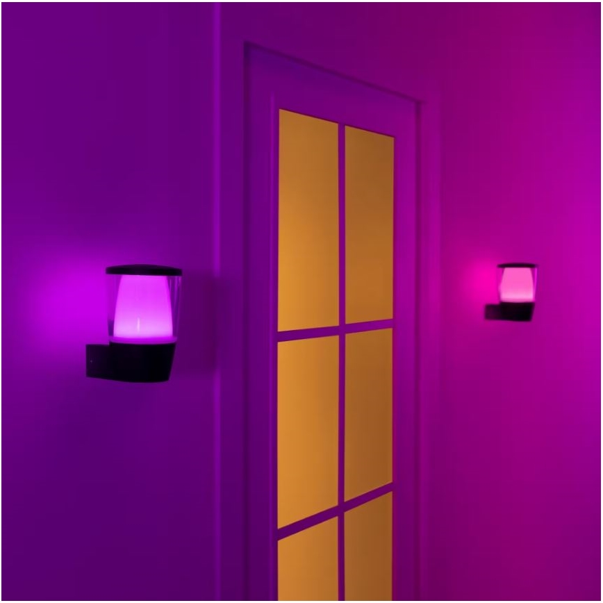 WiZ - LED RGBW dimbar utomhus vägglampa ELPAS LED/8,5W/230V 2700–5000K IP44 Wi-Fi
