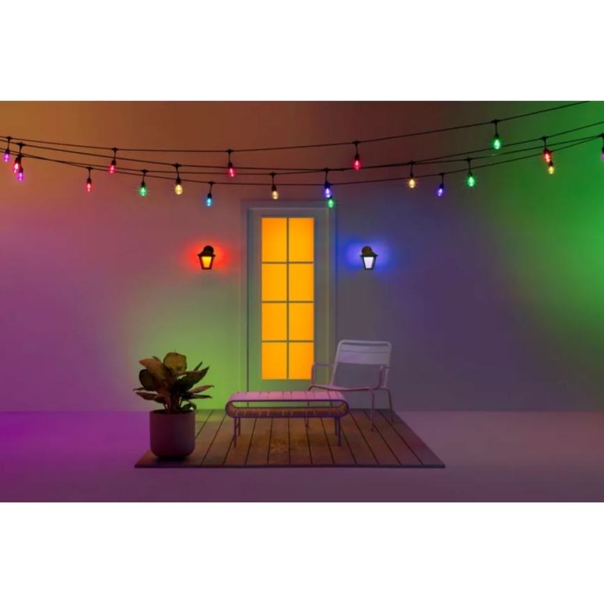 WiZ - LED RGBW Dimbar vägglampa utomhus LED/9,5W/230V 2700-5000K IP44 Wi-Fi