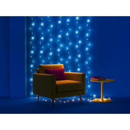 WiZ - LED RGBW Ljusreglerad utomhus kedja 160xLED 20m IP44 2700-5000K Wi-Fi