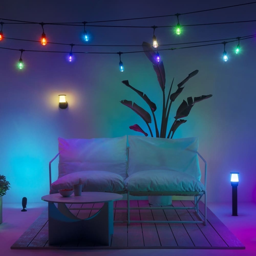 WiZ - Förlängningskit LED RGBW Ljusreglerad utomhus lampa ELPAS LED/3,6W/12V 2700-5000K IP65 Wi-Fi