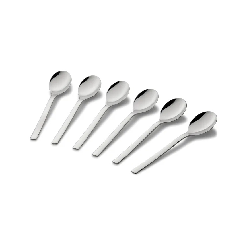 WMF - NUOVA, set med 6 långa kaffeskedar