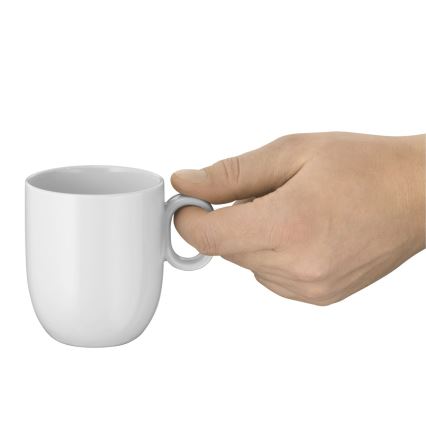 WMF - SET 2x Café Crème-kopp med fat BARISTA 170 ml vit