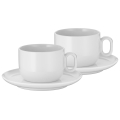 WMF - SET 2x Cappuccinokopp med fat BARISTA 160 ml vit