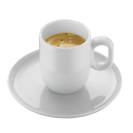 WMF - SET 2x Espresso kopp med fat BARISTA vit