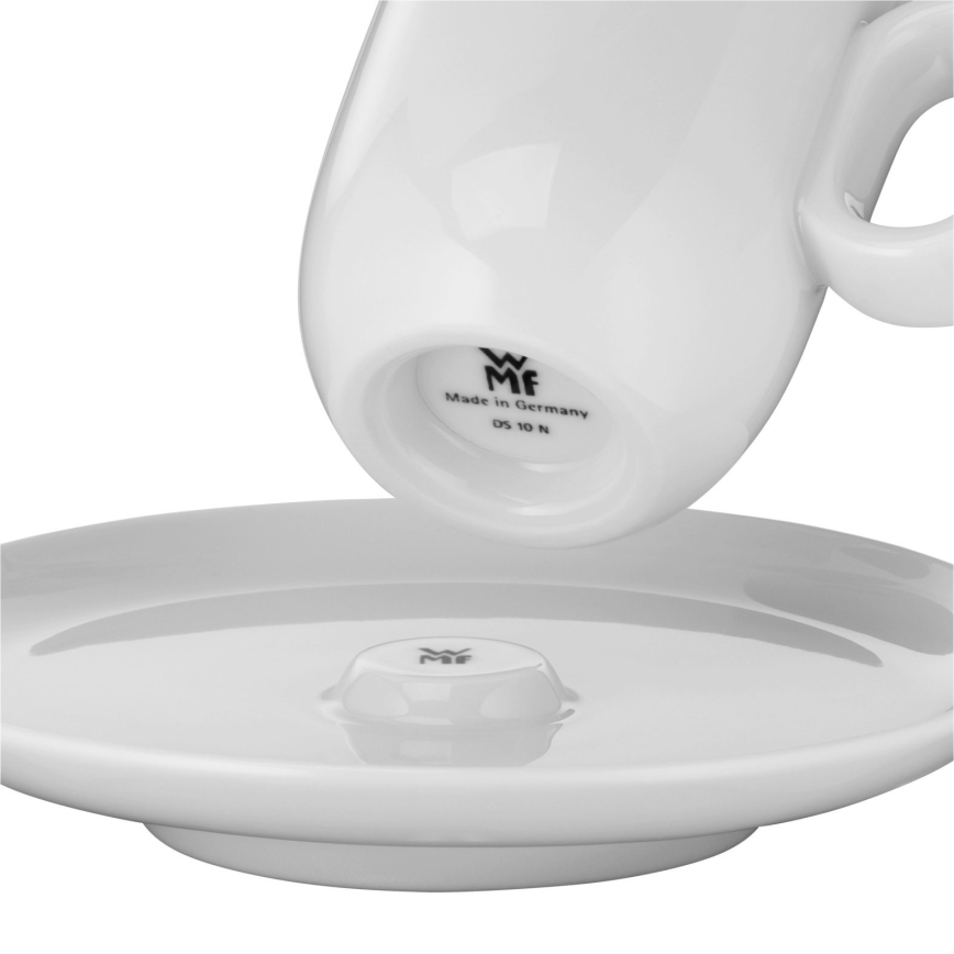 WMF - SET 2x Espresso kopp med fat BARISTA vit