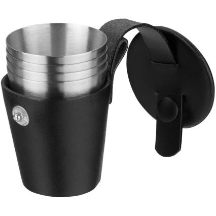 WMF - Set med fickplunta och snapsglas MANHATTAN, 6 delar