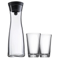 WMF - Vattenkaraff BASIC 1 l + 2 glas