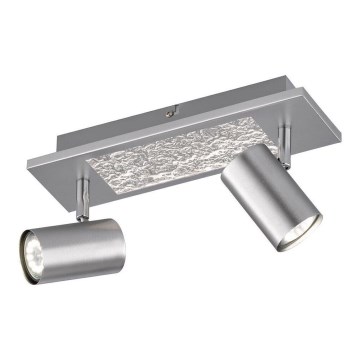 Wofi 11590 - LED-spotlampa BALI 2xGU10/5W/230V + LED/4,5W/230V