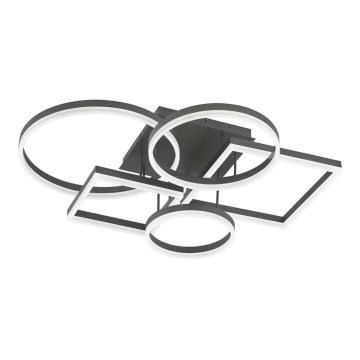 Wofi 11981 - Dimbar LED ytmonterad ljuskrona VAASA LED/80W/230V