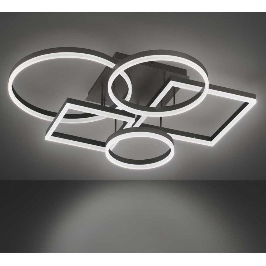 Wofi 11981 - Dimbar LED ytmonterad ljuskrona VAASA LED/80W/230V