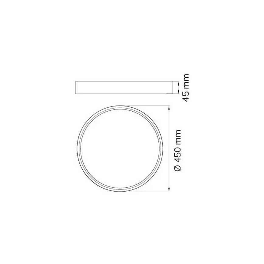 Wofi 12055 - LED Dimbart takarmatur DUBAI LED/27,5W/230V vit